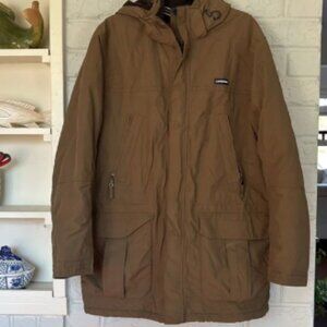 Lands End Olive Green Squall Hooded Coat Size 42/44